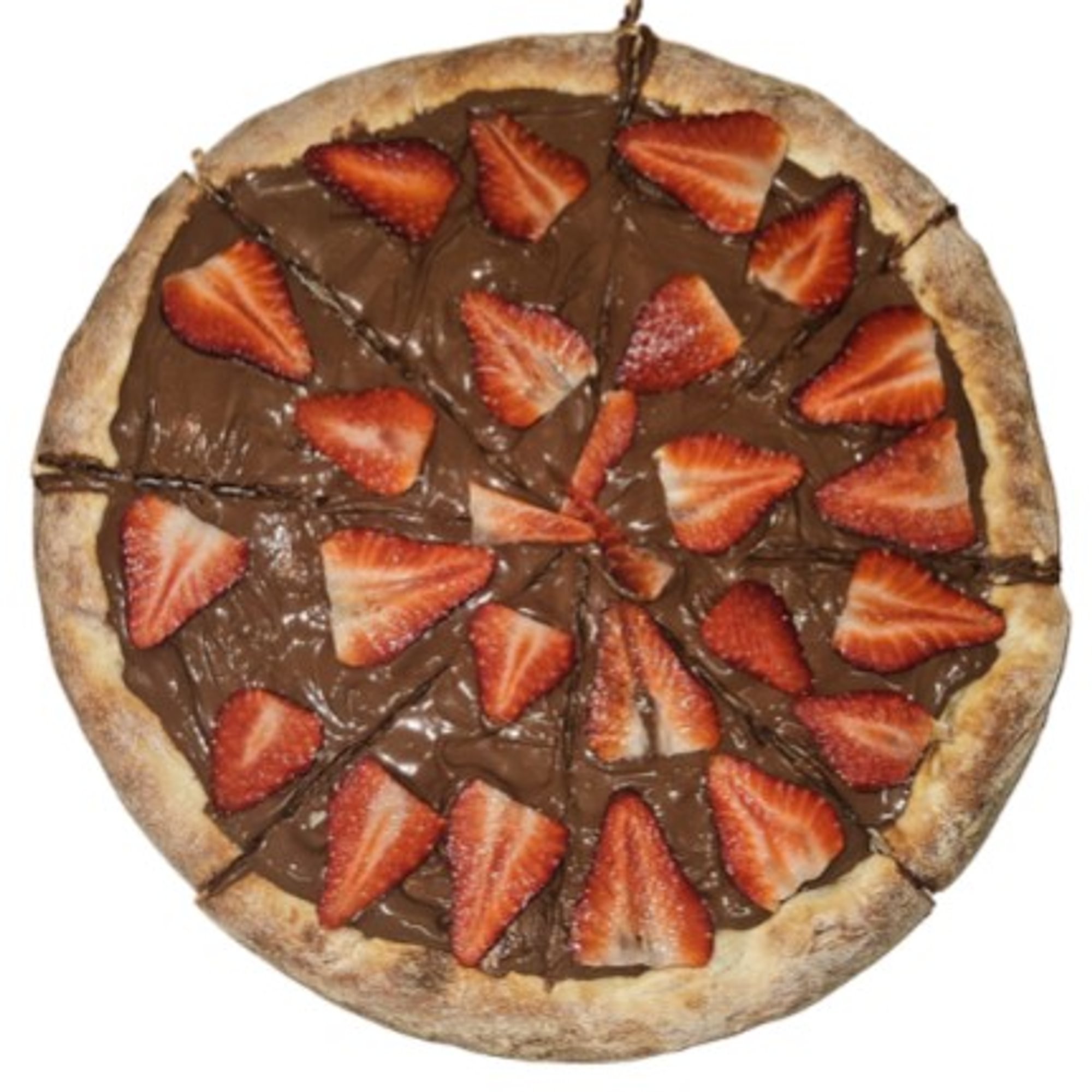 Nutella & Strawberry Delight - Dessert Pizza