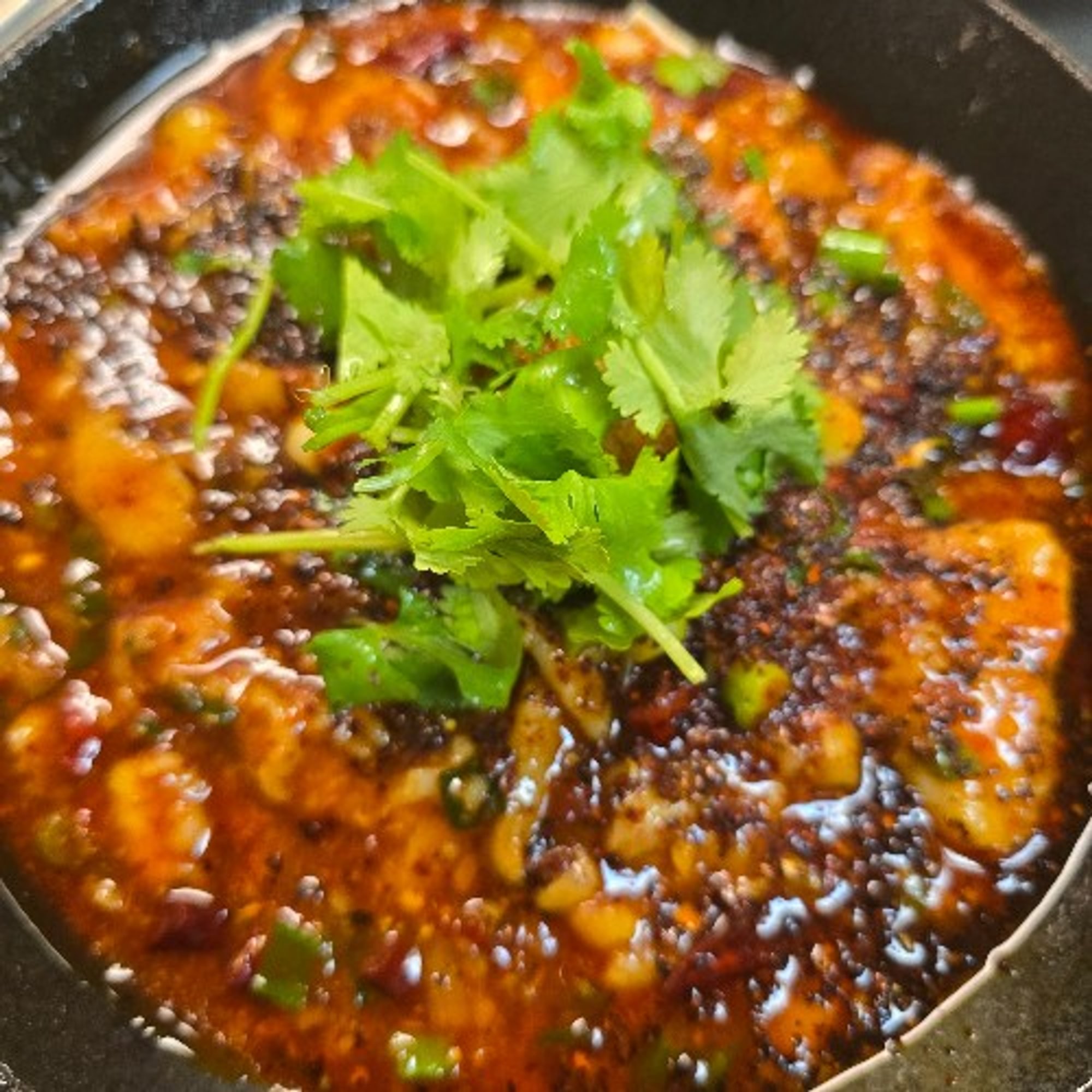 S17. Spicy Peppercorn Boiled Fish with Silk Tofu