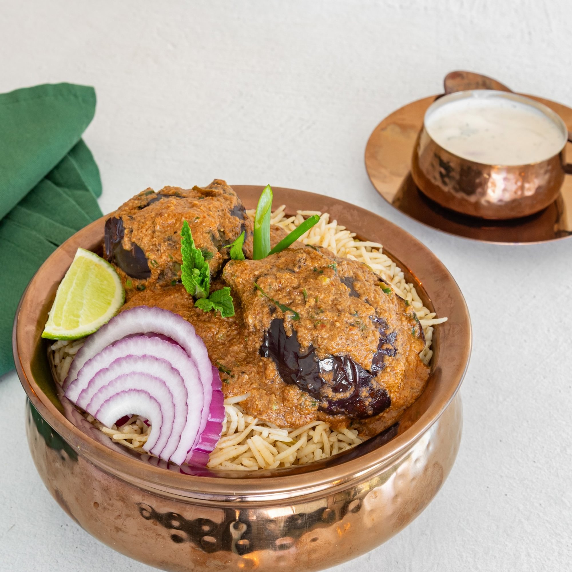 Pudina Guthi Vankaya Pulao