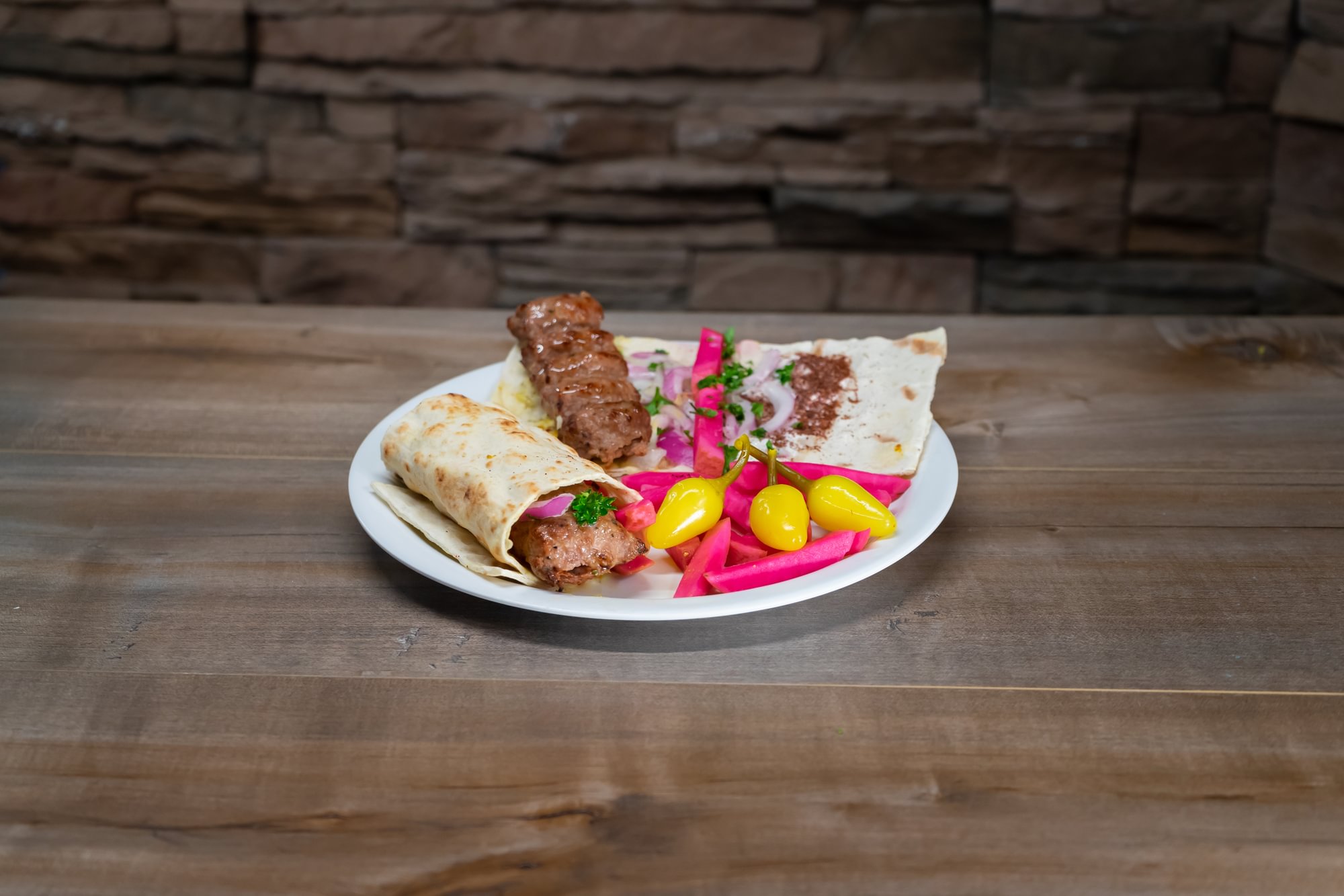 Beef Luleh Kabob (Koobideh) Wrap