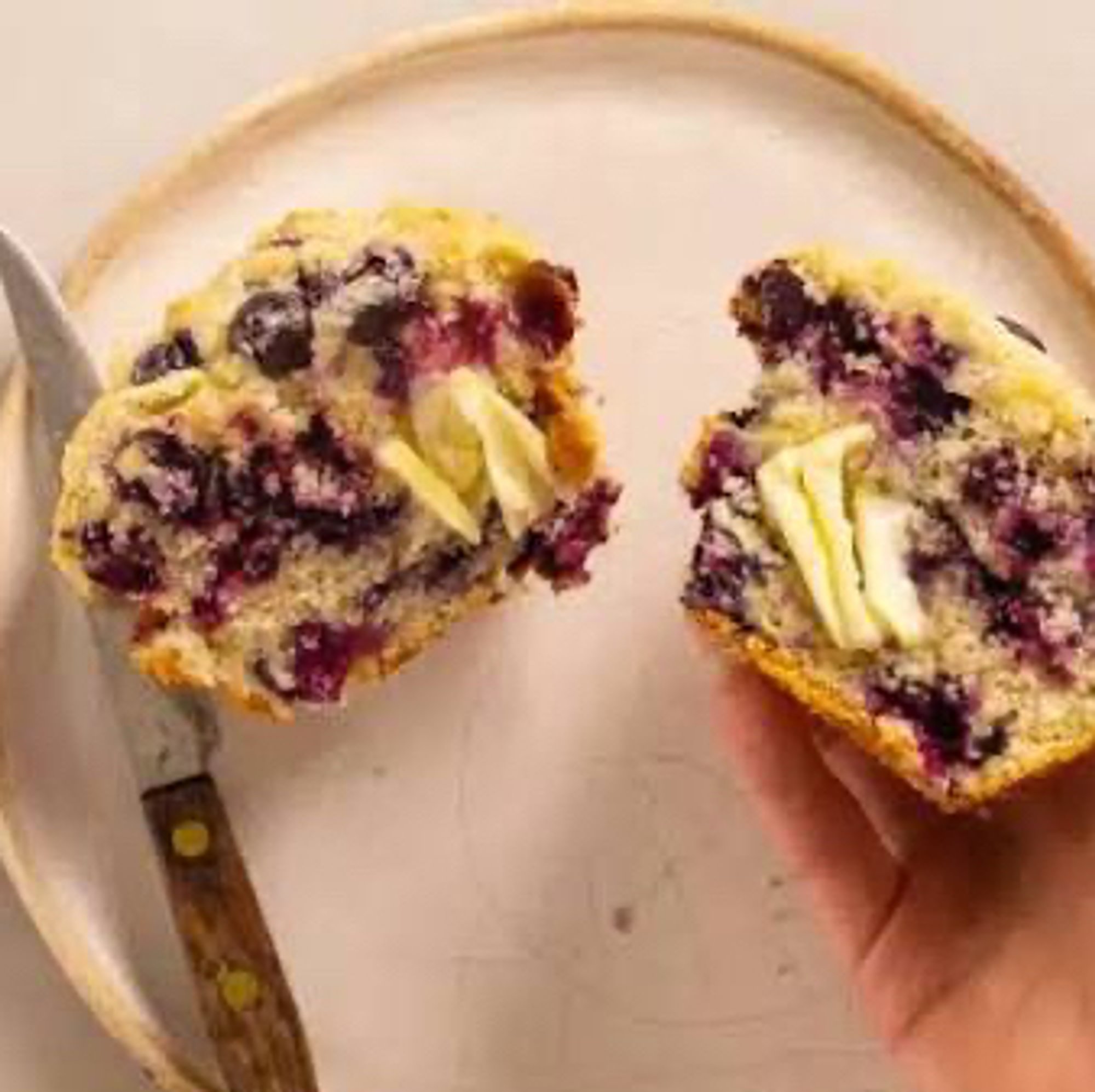 Jumbo Muffin with Butter