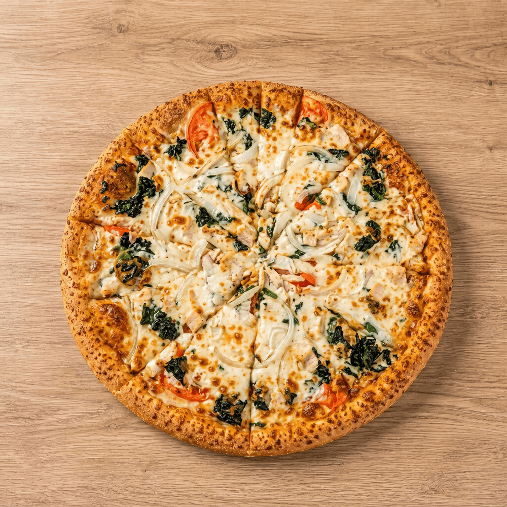 Chicken Spinach Pizza