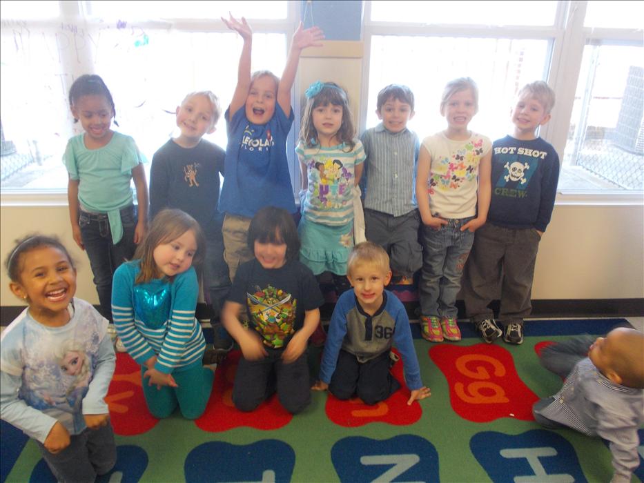 Students from our Prekindergarten A classroom showed their support for Autism Awareness Day in April!