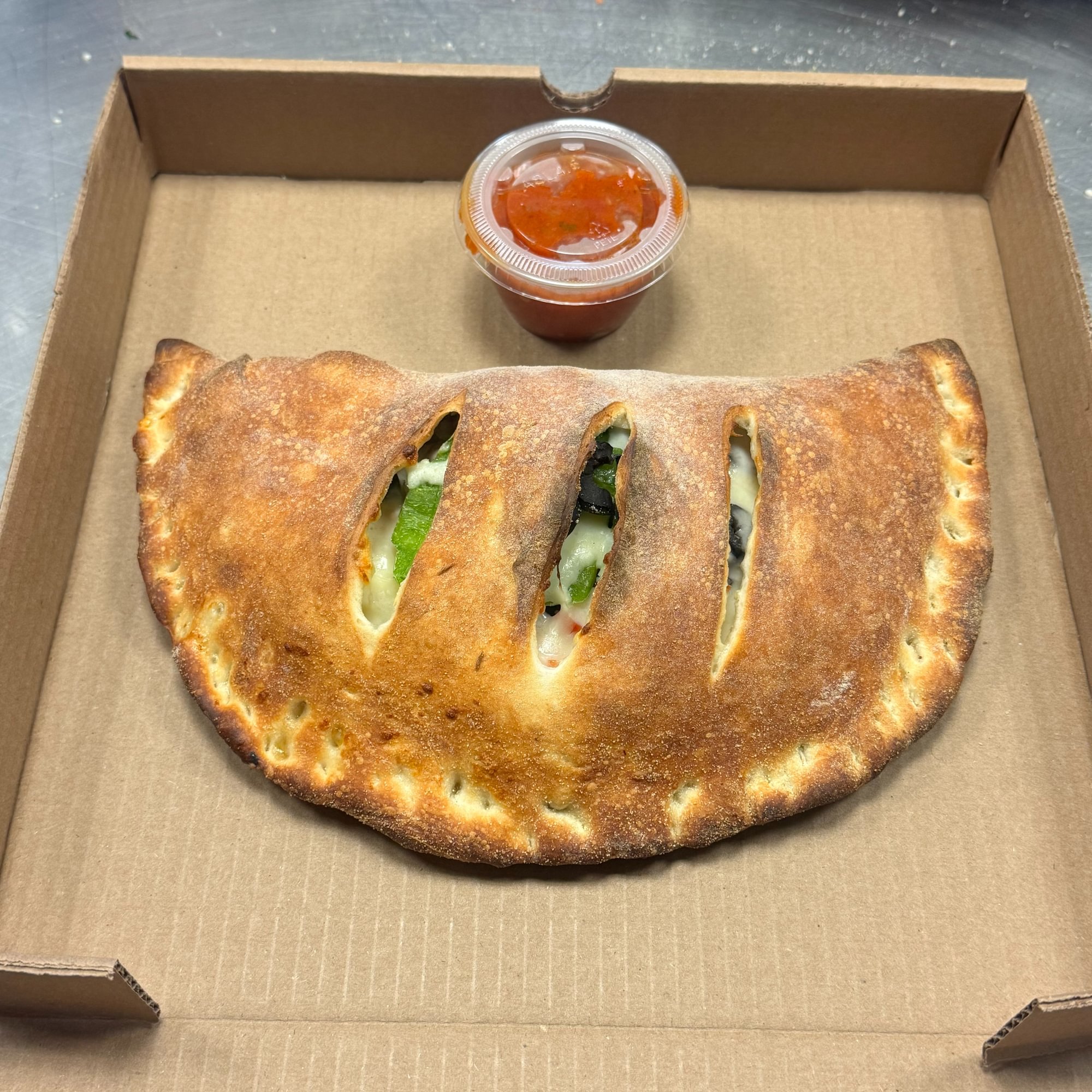 Veggie Lover Calzone or Stromboli
