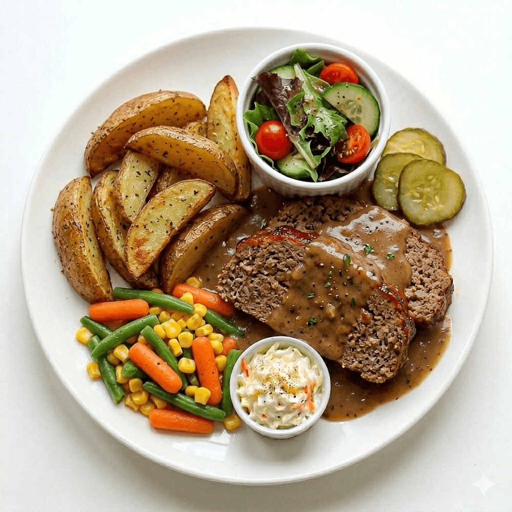 Homestyle Meatloaf with Gravy