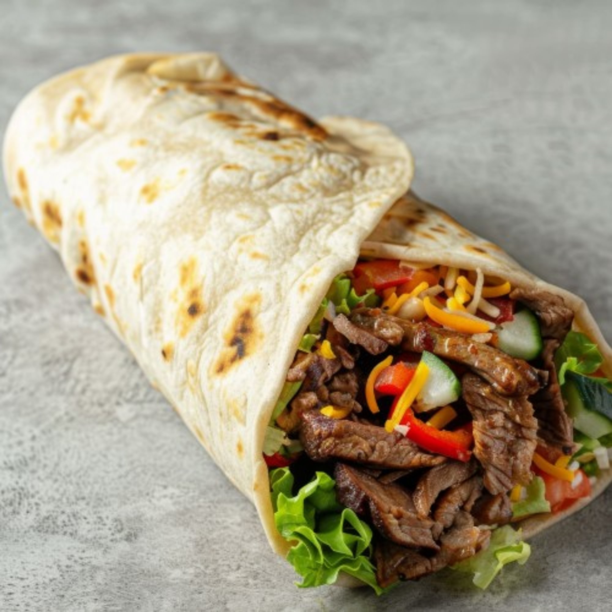 Steak Tip Caesar Wrap