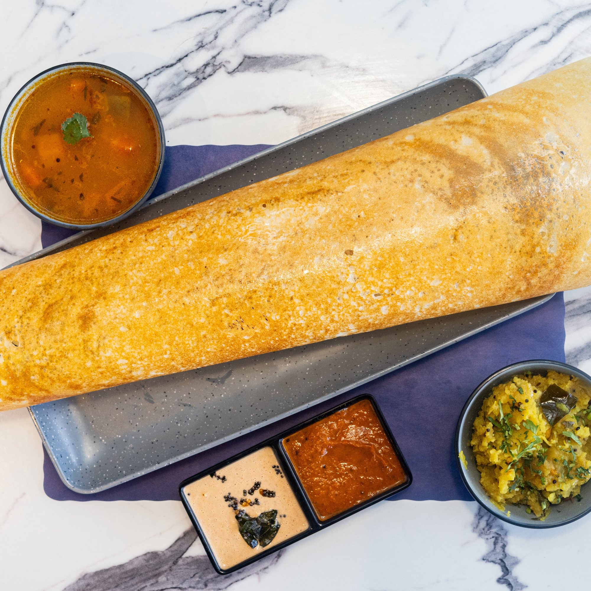 Ghee Roast Masala Dosa