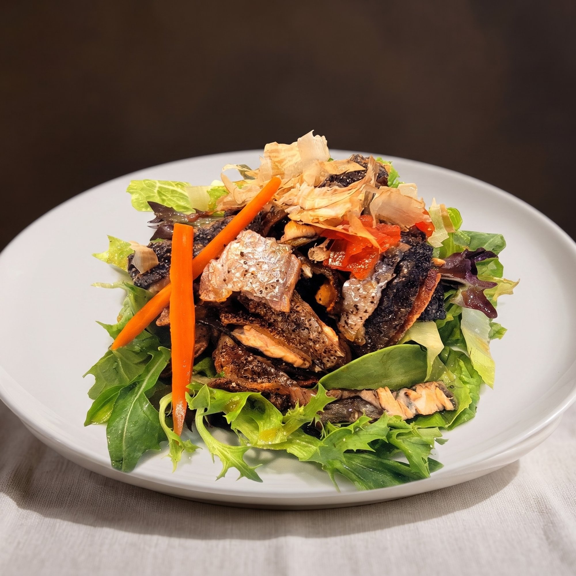 Salmon Skin Salad (+GF)