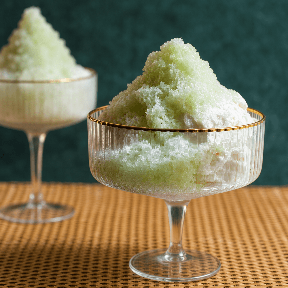 Shaved Ice with Vanilla Ice Cream