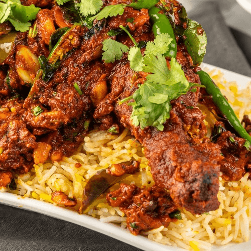 **Goat Roast Biryani (Dry) **