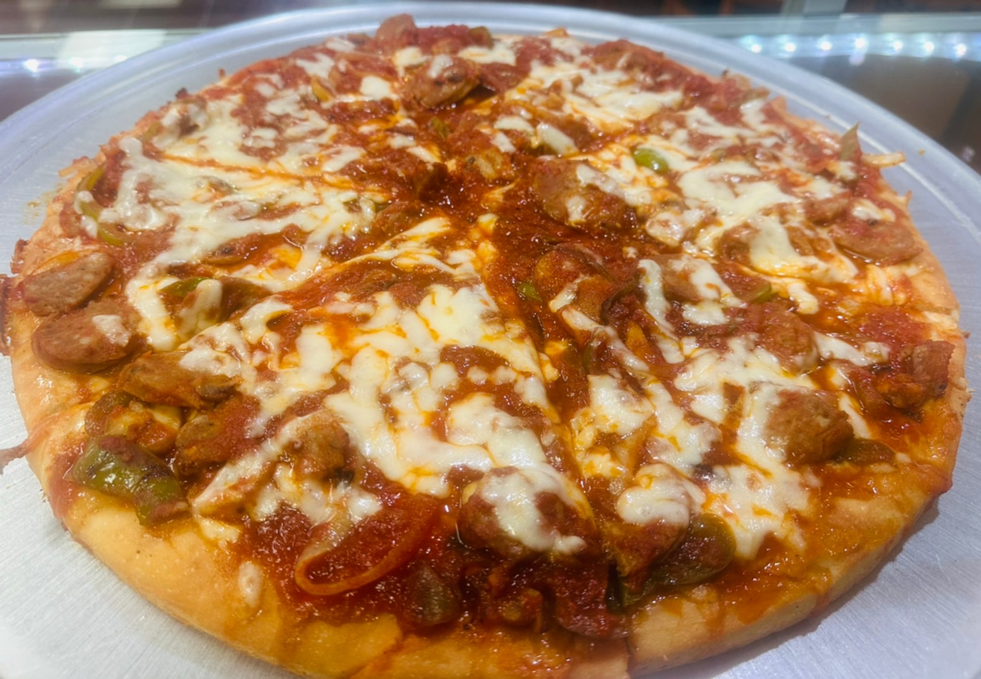 Sausage & Peppers Pan Pizza