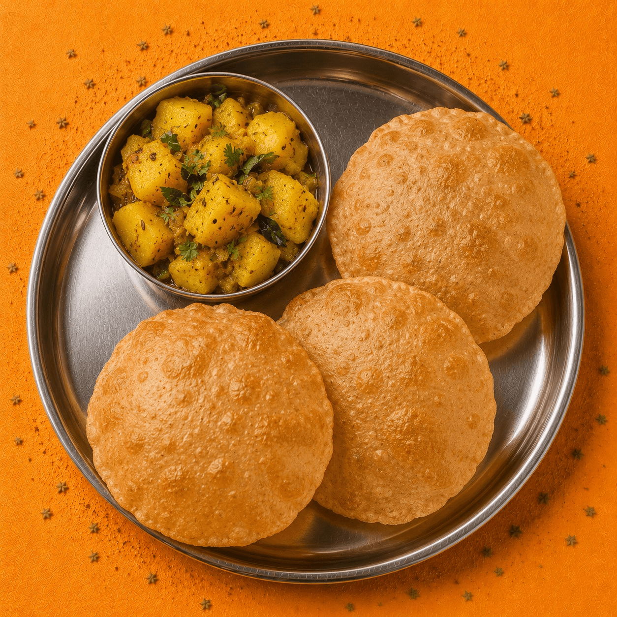 Poori with Potato Curry