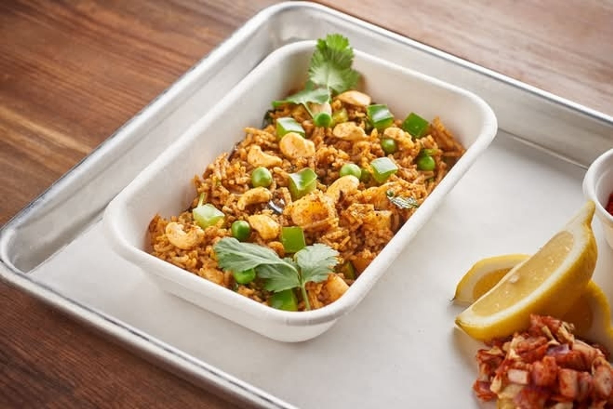 Tawa Pulav w/ Raita
