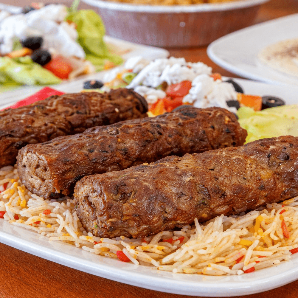 Chicken Seekh Kabab Over Rice