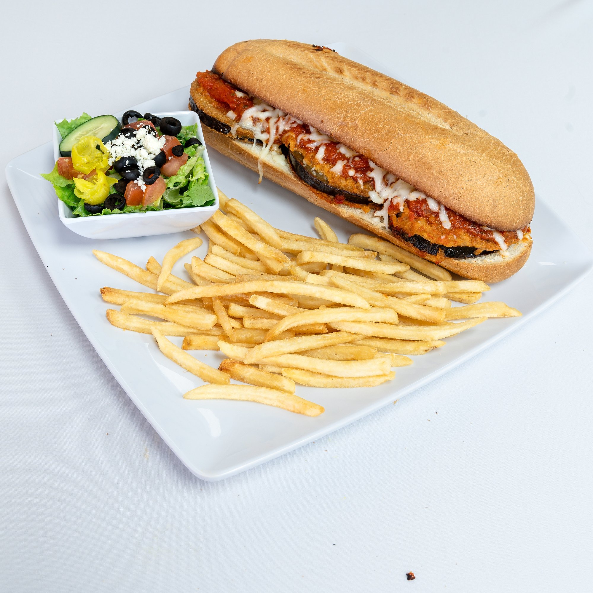 Eggplant Parmesan Sandwich