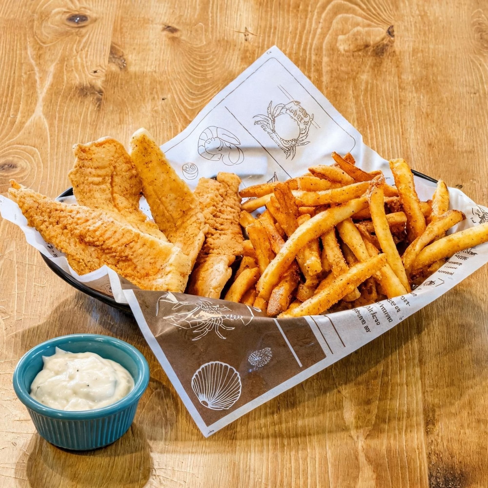 Fried Tilapia Basket (4)
