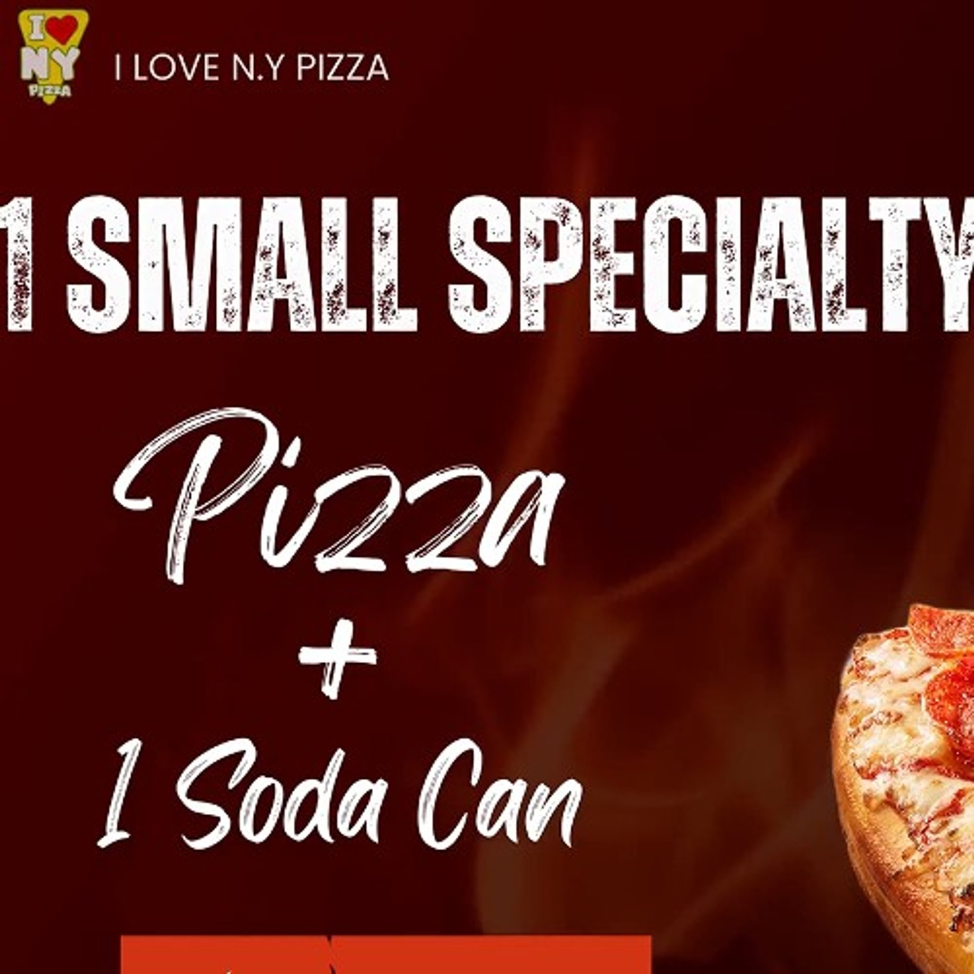 Personal Deal (1 Small Pizza, 1 Can Soda)