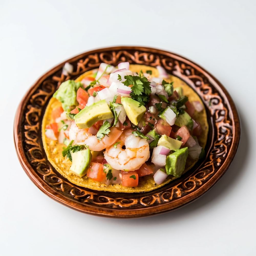 Shrimp Ceviche Tostada