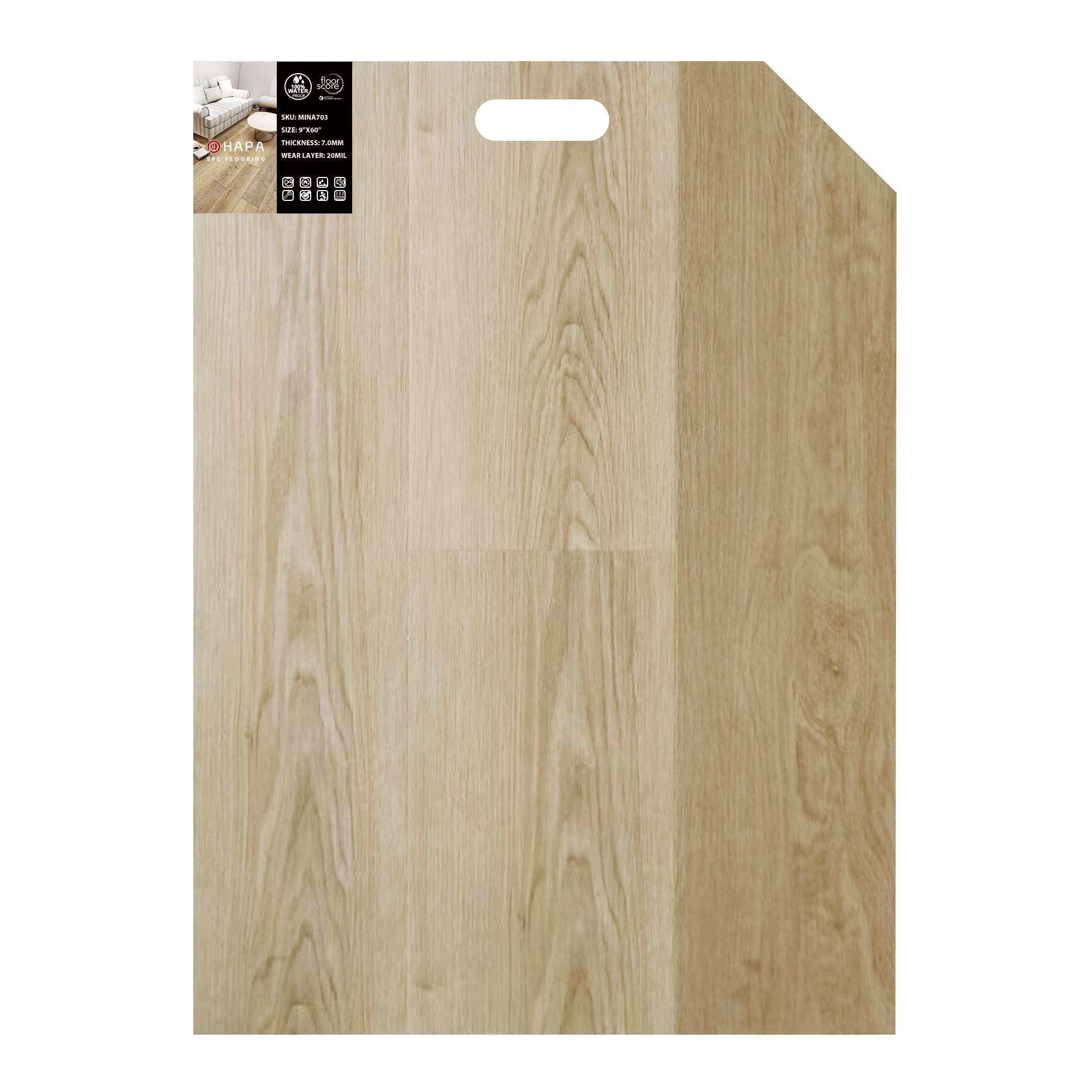 20mil Premium Waterproof Vinyl Flooring MINA705