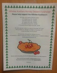Hillview Auxiliary Holiday Dessert Fundraiser