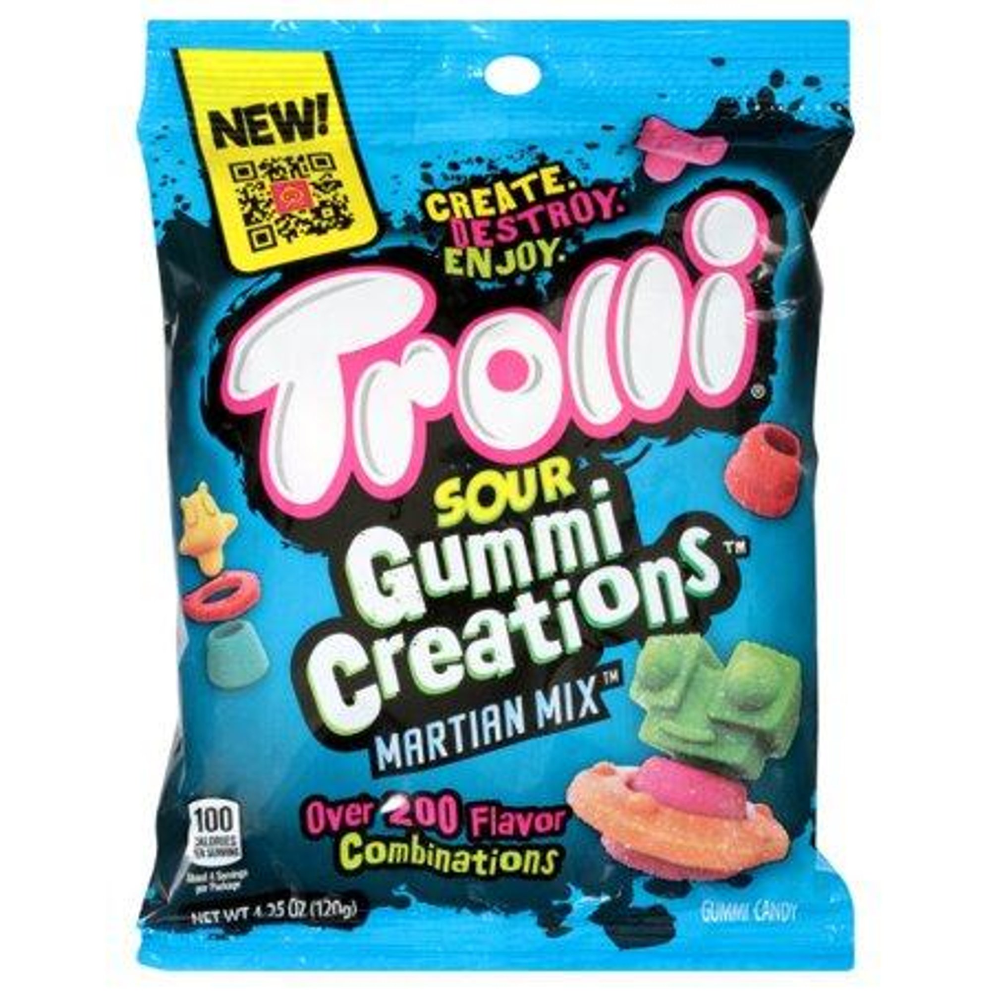 Ferrara Candy 114751 4.25 Oz Trolli Sour Gummi Creations Martian Mix - Pack of 12