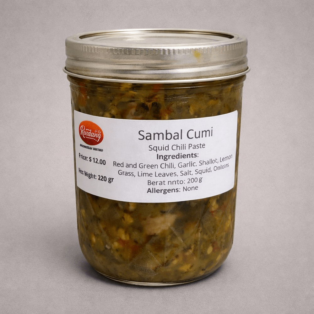Sambal Cumi in a Jar