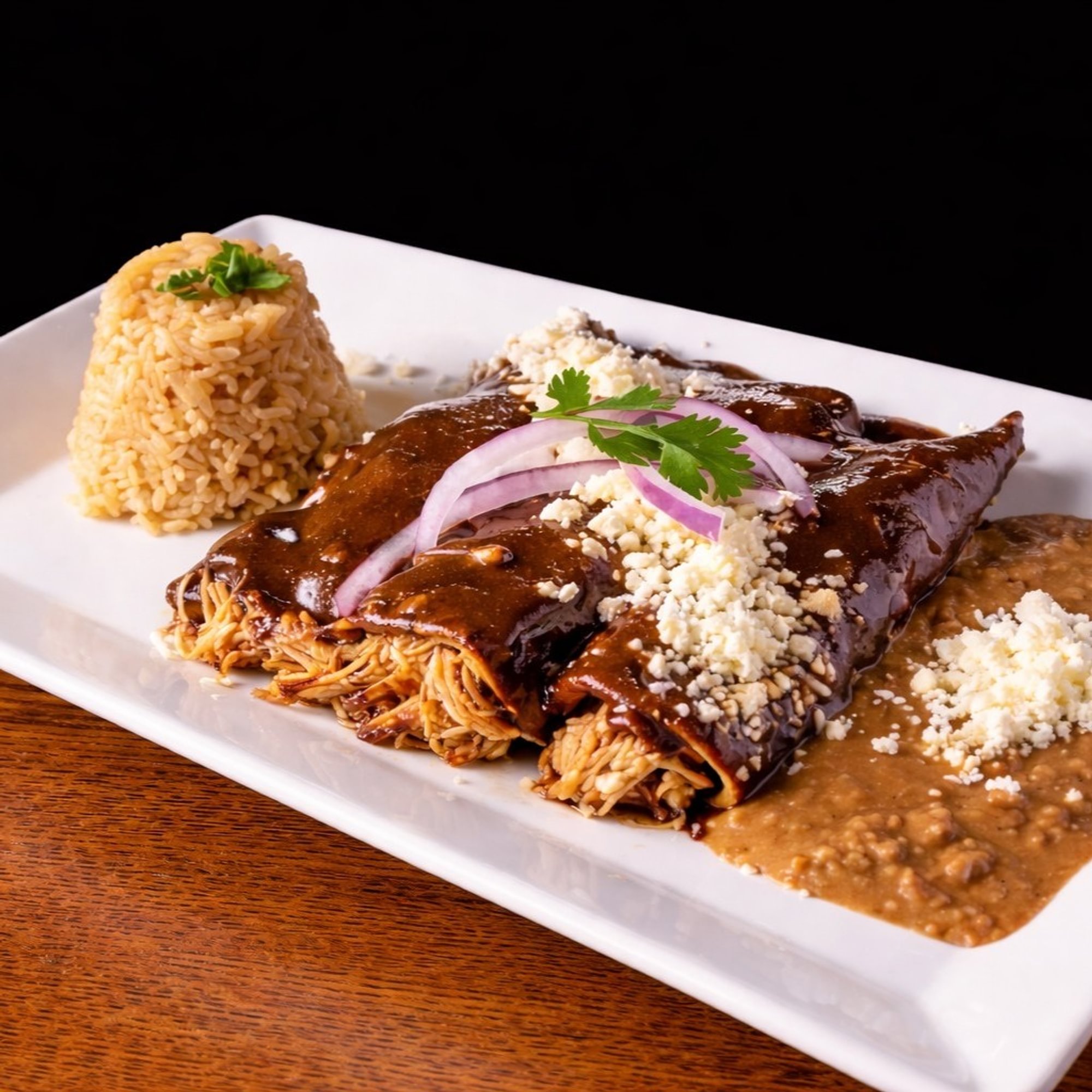 Mole Poblano Enchiladas