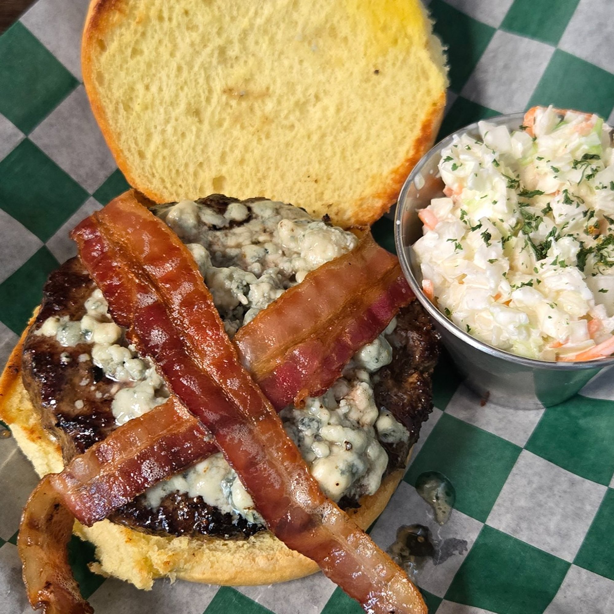 Black and Bleu Burger