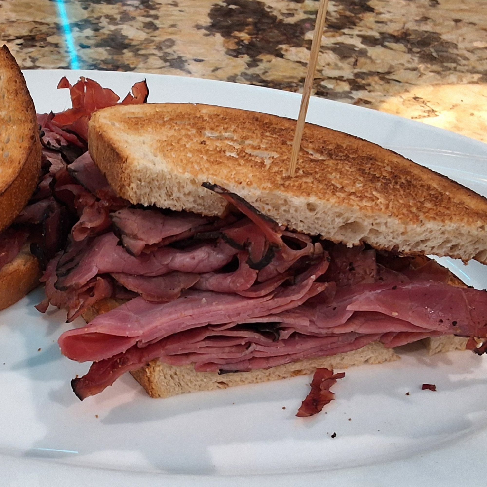 Hot Pastrami Sandwich