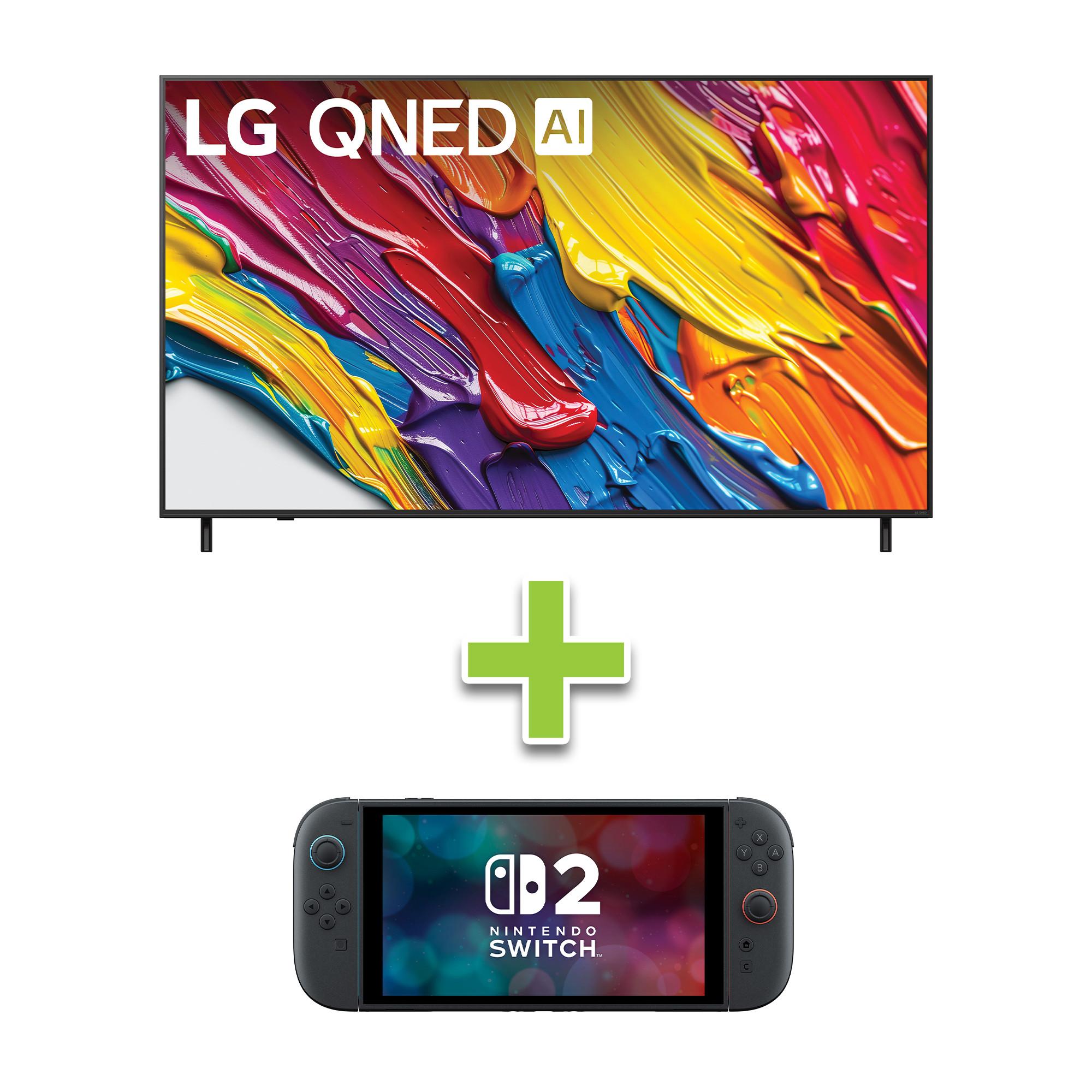 LG 65" 4K QNED Smart TV w/ webOS 25 & Nintendo Switch 2 256GB Console 