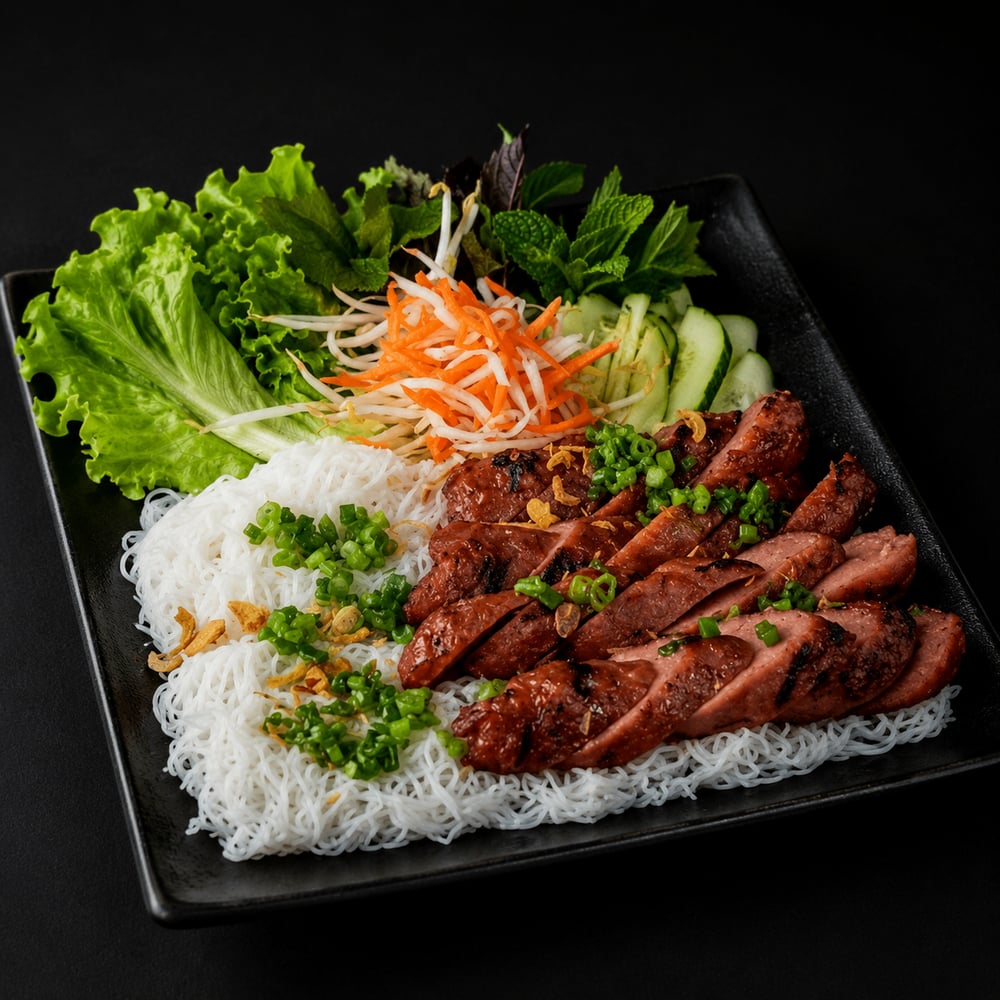 [15A] Crepe Noodles w/ Pork Sausage