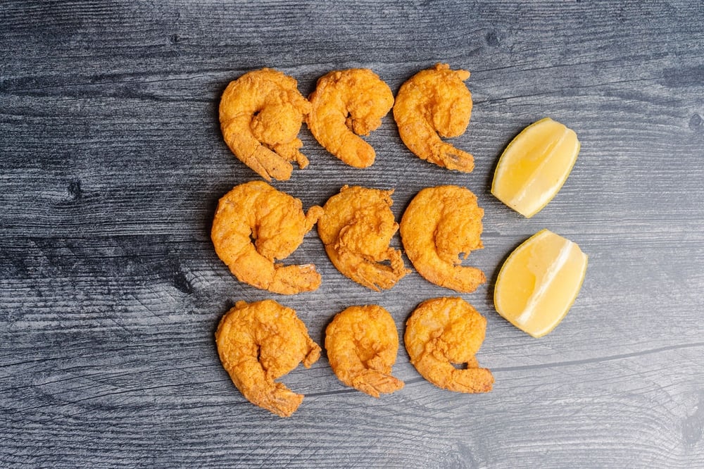 9pc Shrimp & 2 Cornbread