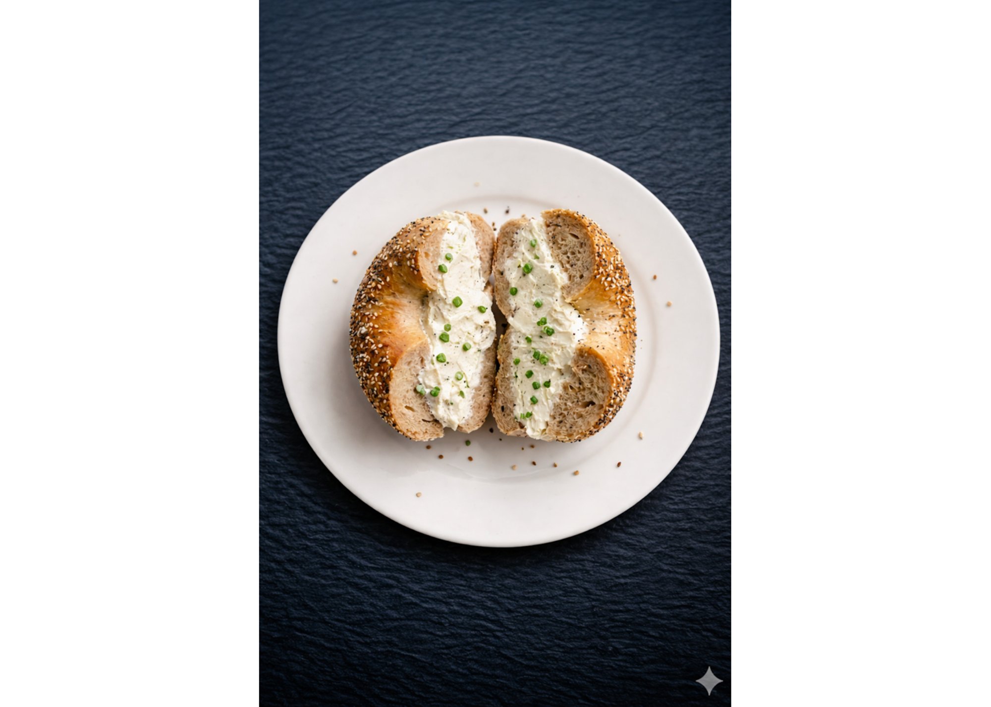 Scallion Cream Cheese Sandwich