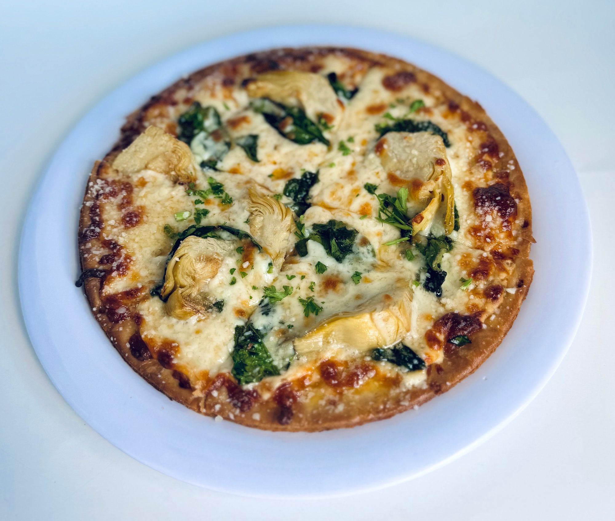 Spinach Artichoke Pizza