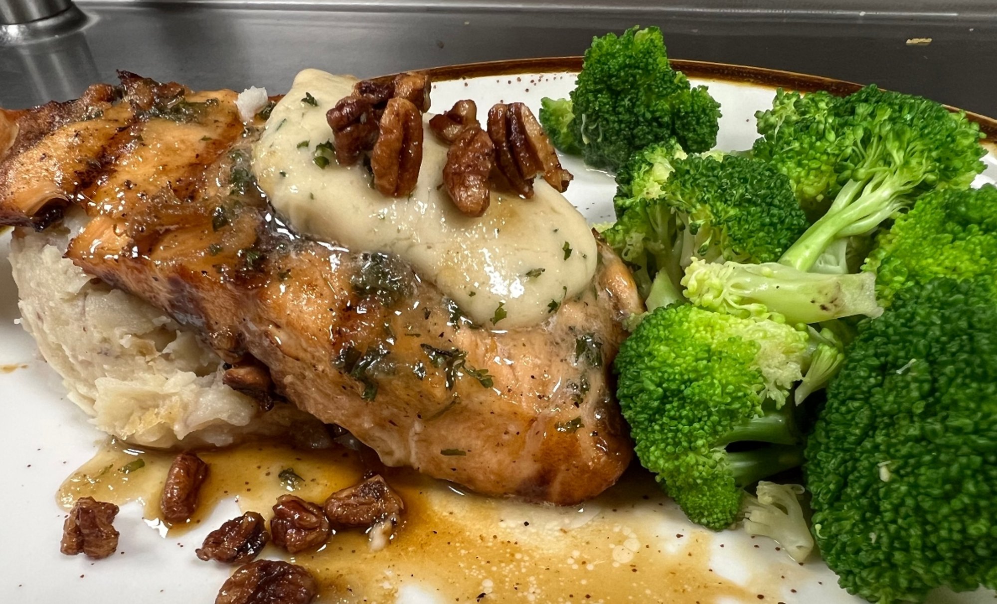 MAPLE BOURBON BUTTER SALMON