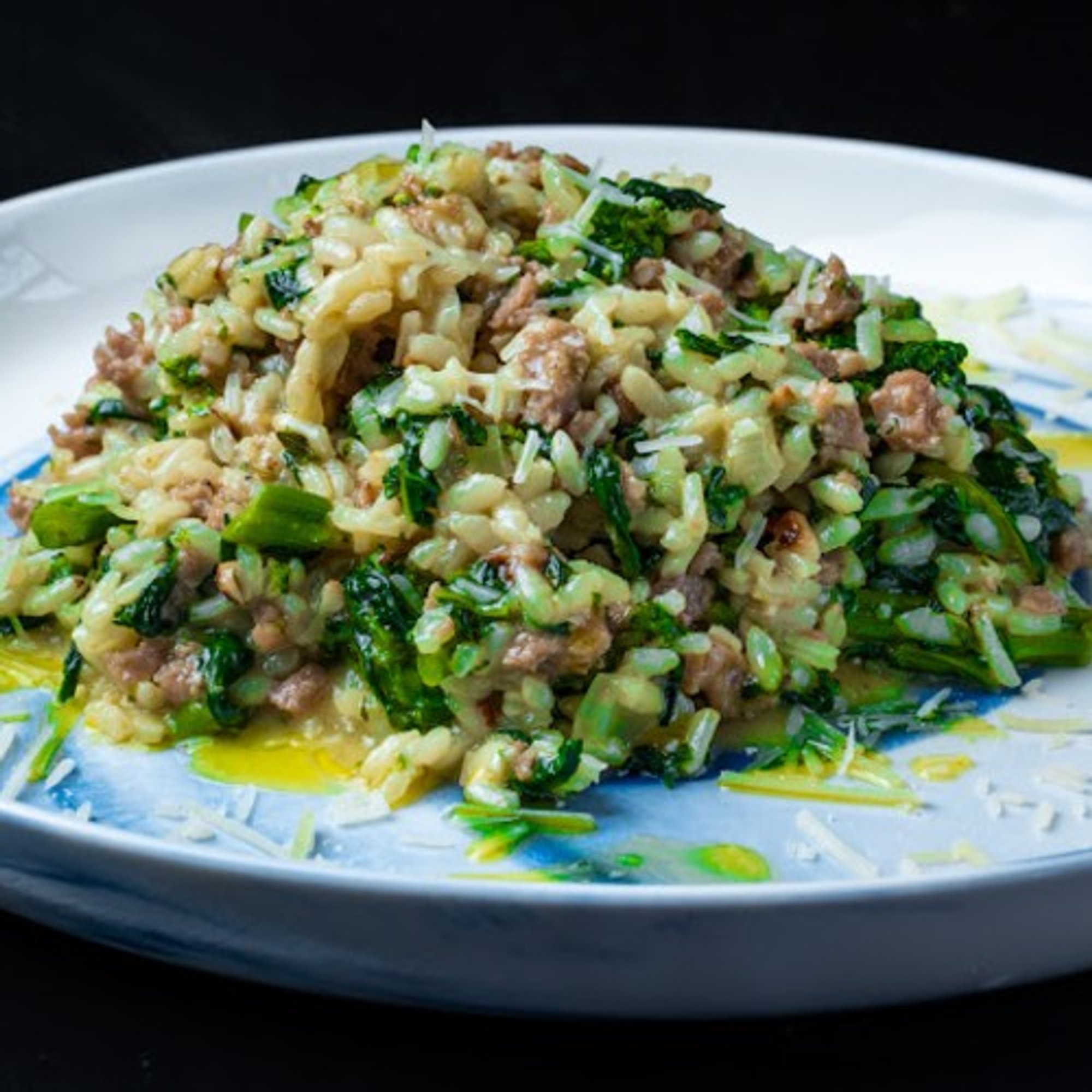 Sausage & Broccoli Rabe Risotto