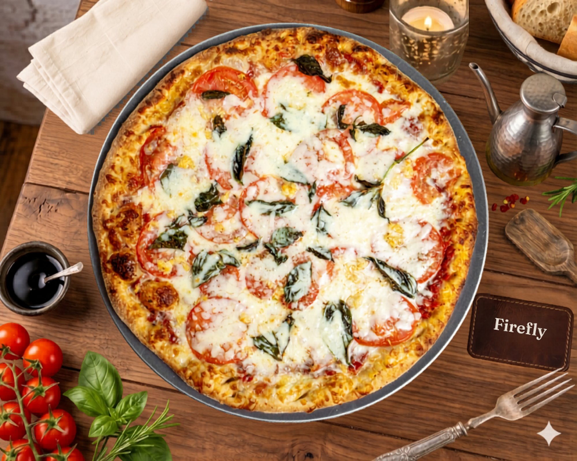 Large Margherita Pizza