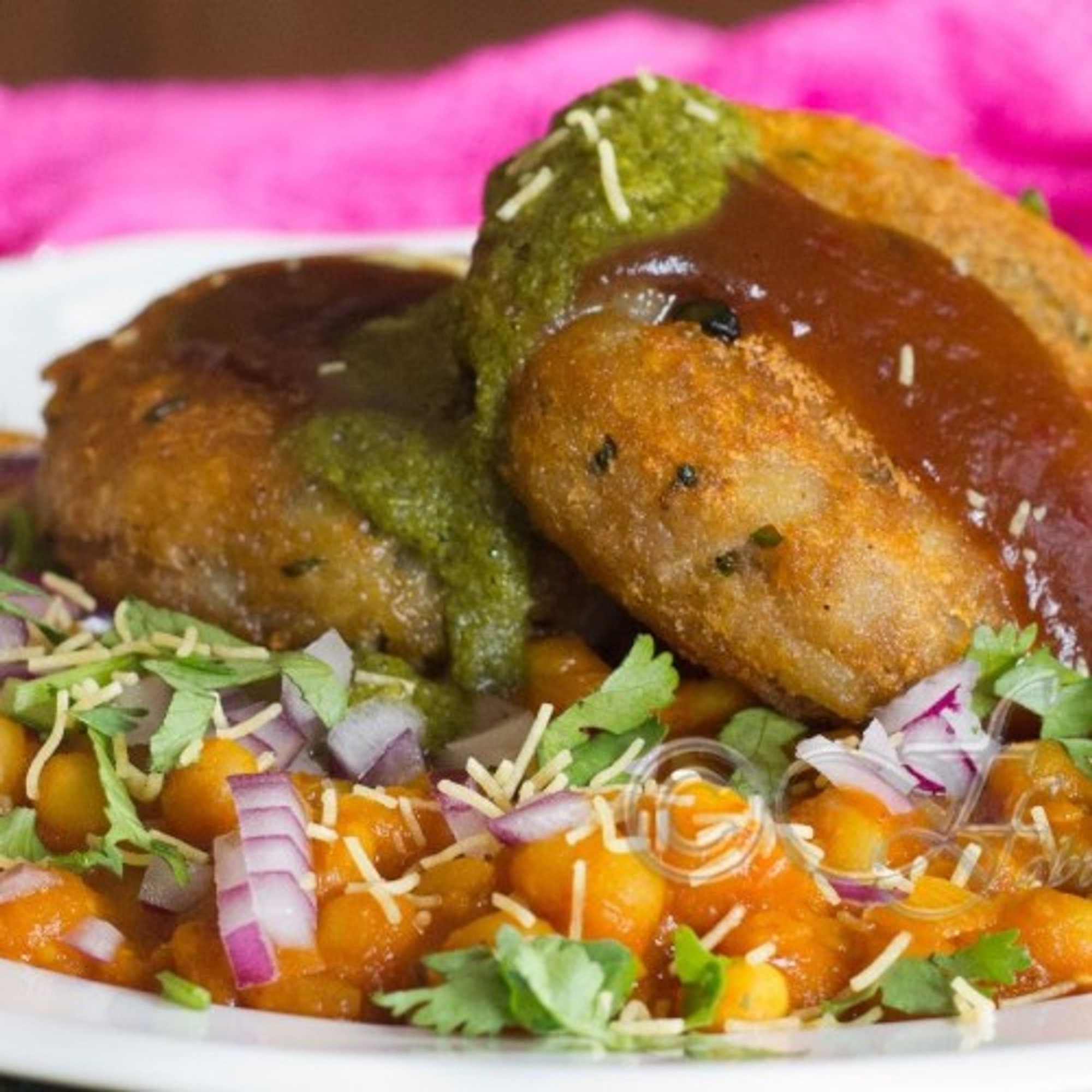 17. Ragda Patties Chaat