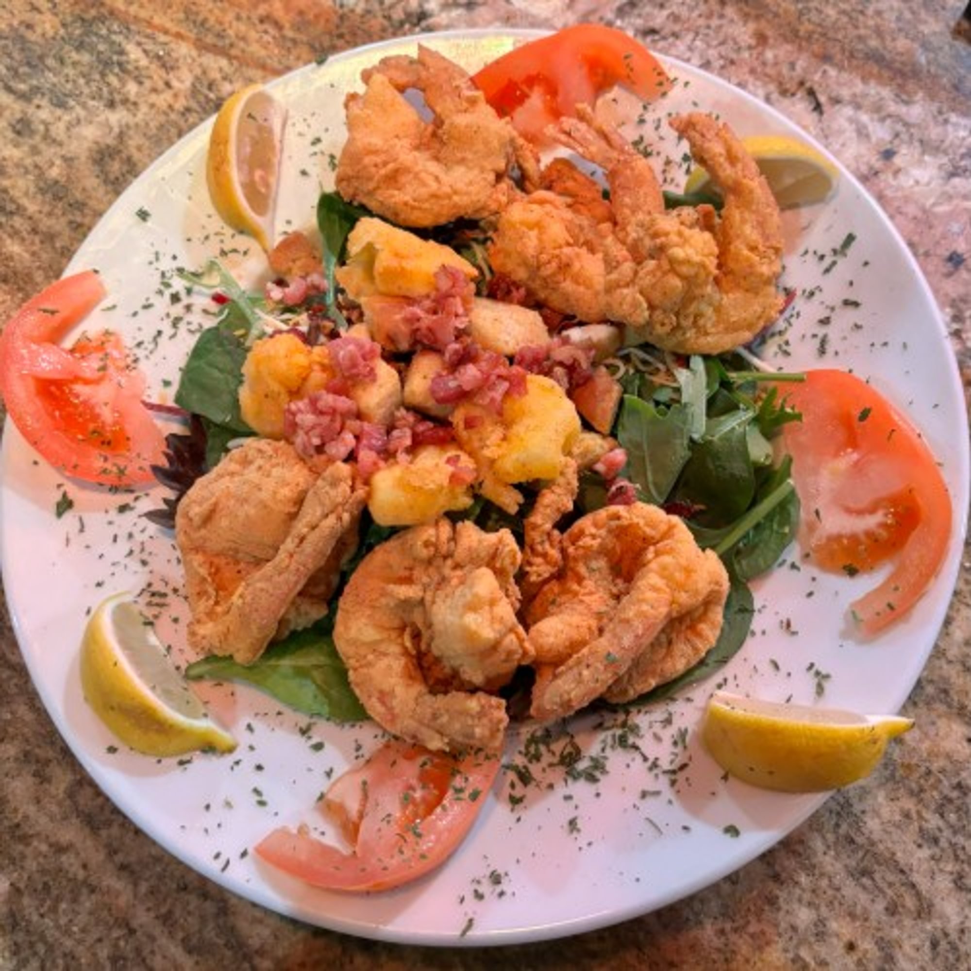Fried Shrimp Salad
