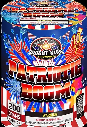 10 Big Red White and Blue shots 