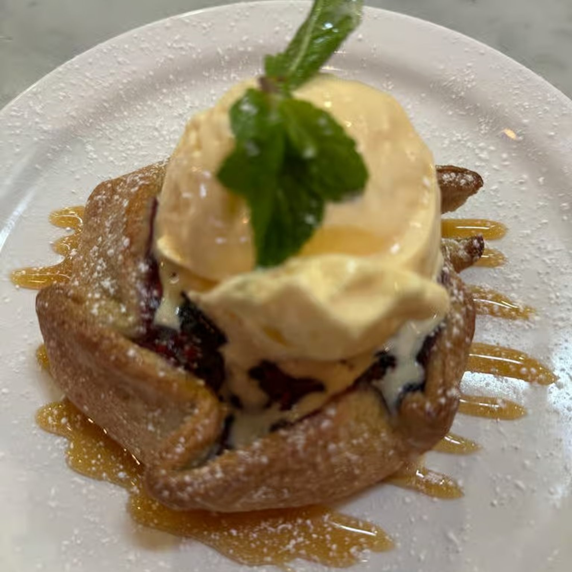 Seasonal fruit tart