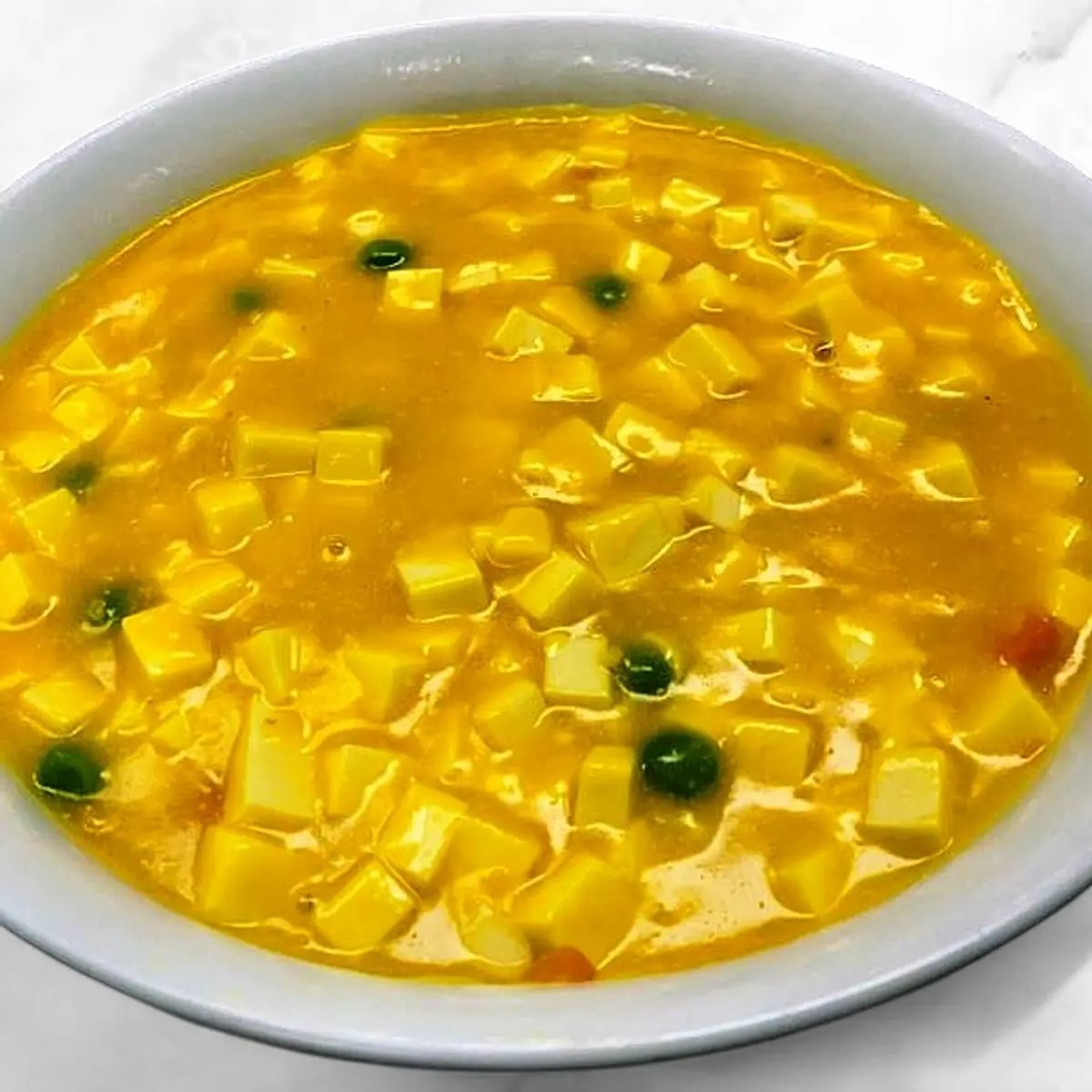 Silky Tofu with Salted Yolk 蟹黄豆花