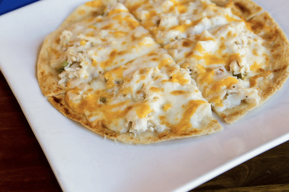 Open Face Quesadilla