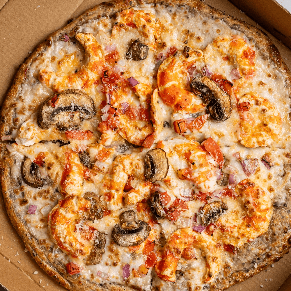 Shrimp Alfredo Pizza