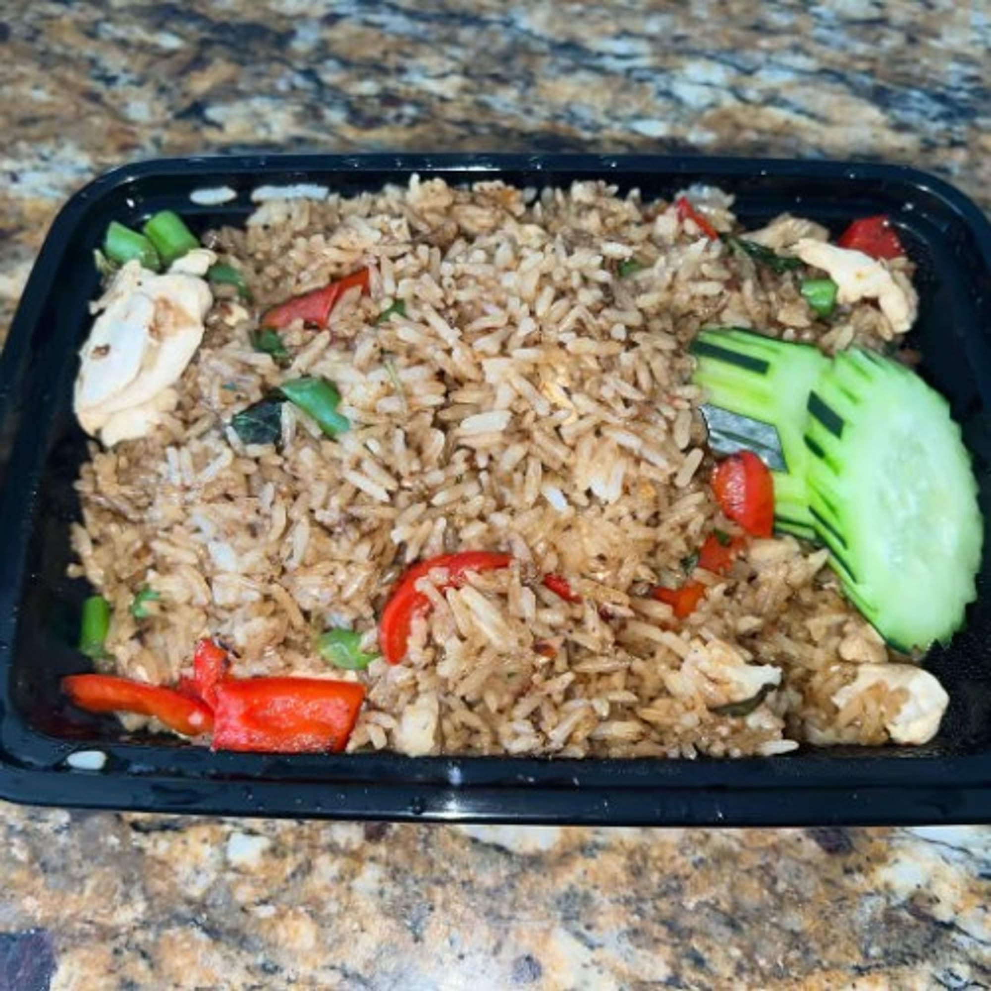 Thai Spicy Basil Fried Rice ข้าวคลุกกะเพรา