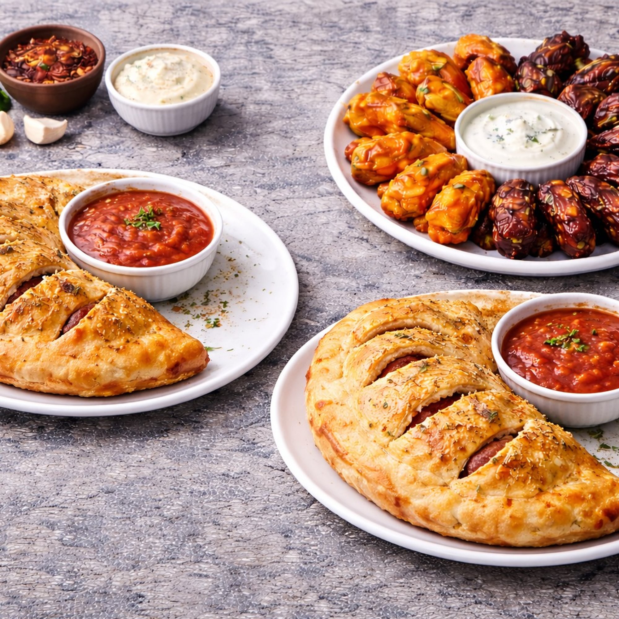 Wednesday/Thursday 2 Calzones with 3 Toppings & 10 Wings with 1 Flavor
