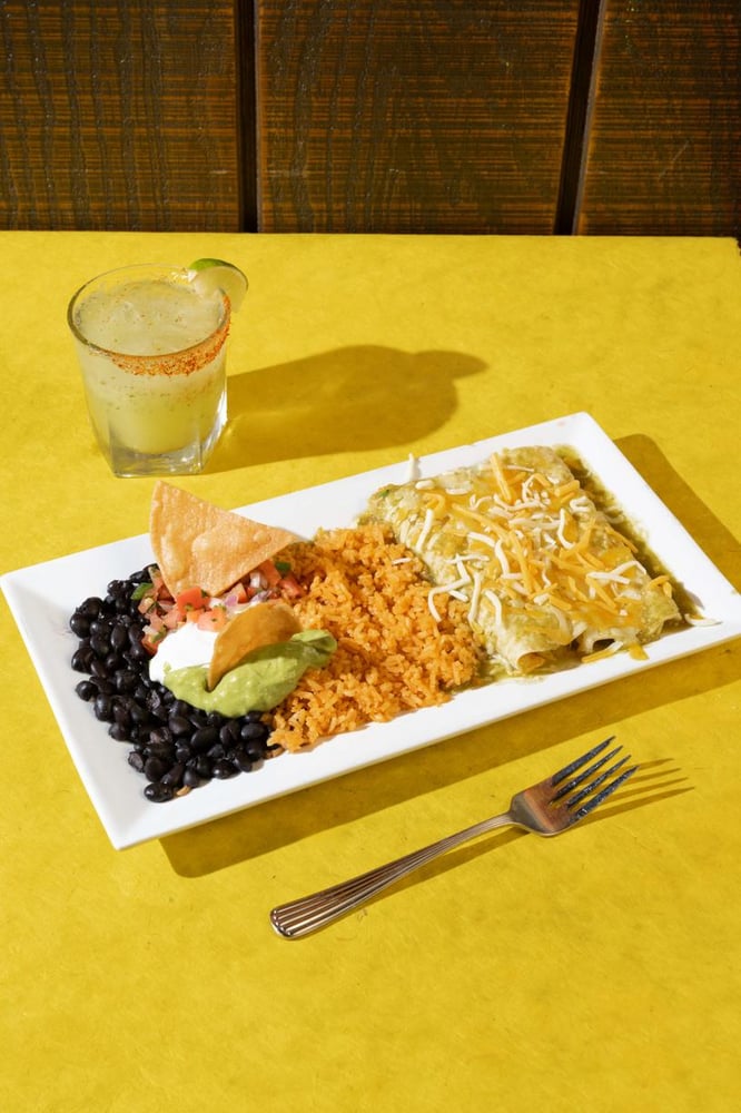 Enchiladas Suizas Platter