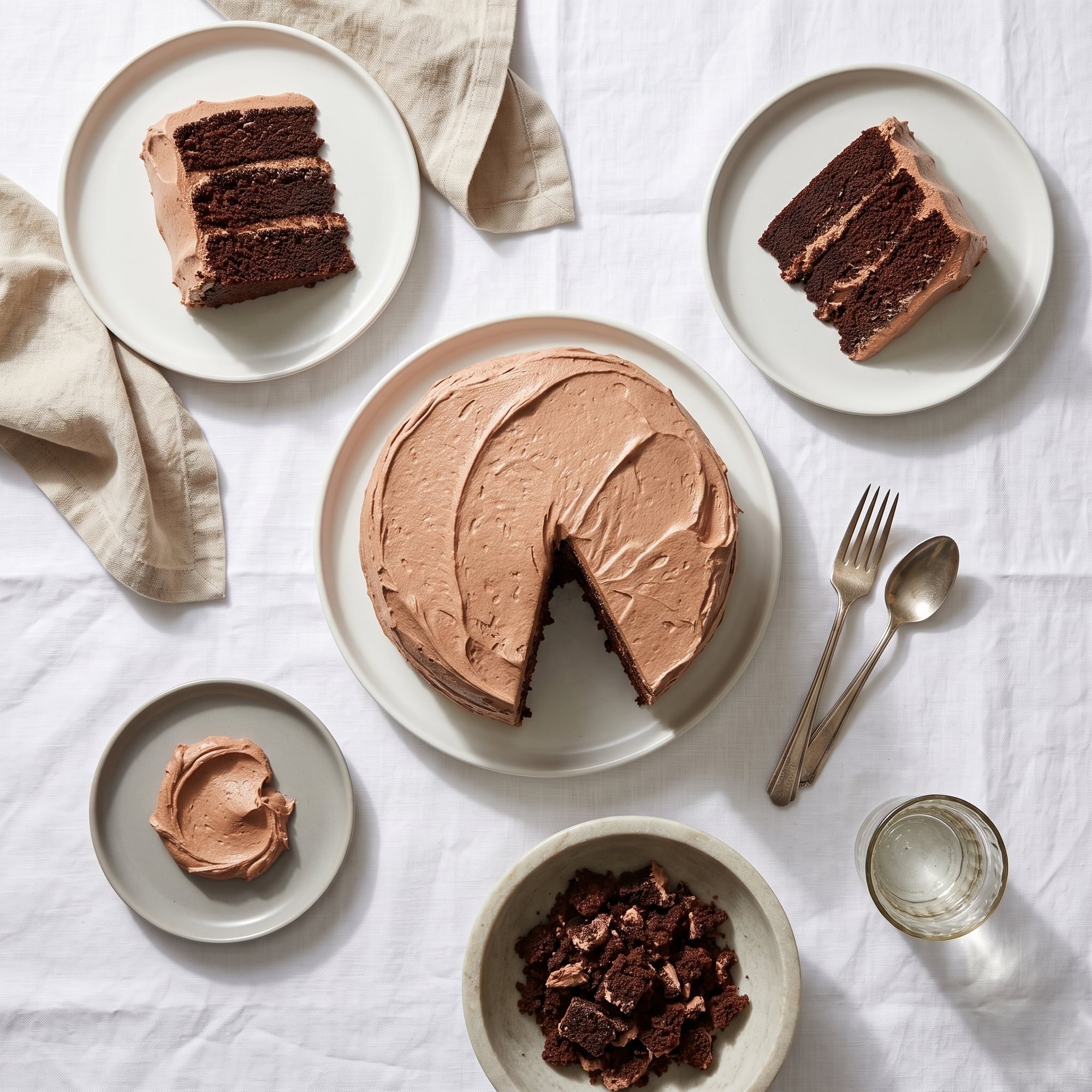 Chocolate, Chocolate Cake Slice
