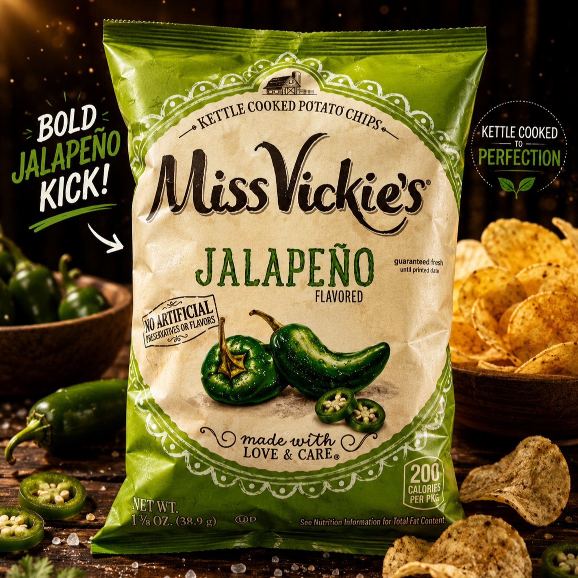 Miss Vickie's Jalapeno Kettle Potato Chips