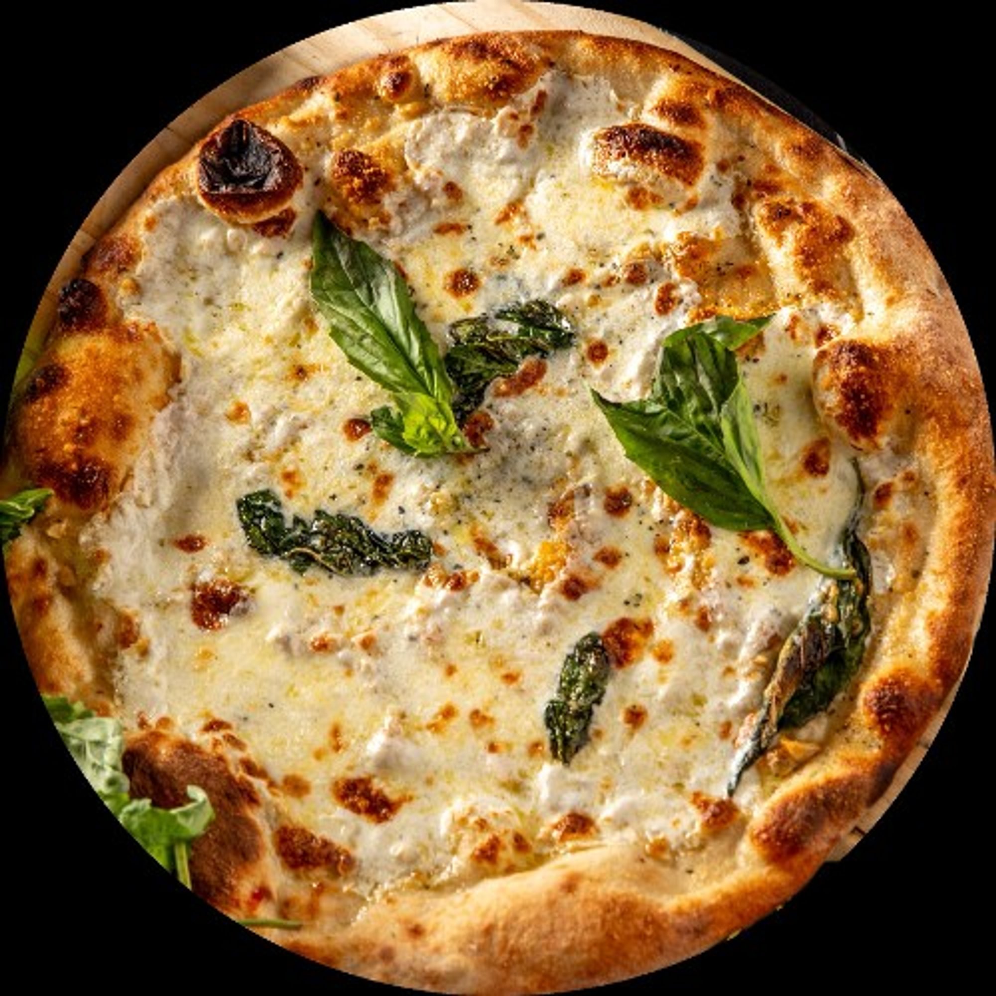 White Pizza (Pizza Bianca) with Garlic